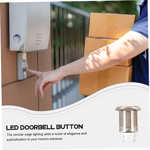 OSALADI 2 Unidades Botão De Montagem Em Painel Botão De Campainha Botão Da Campainha Da Porta Acessó