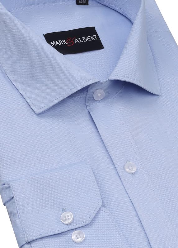 Image of MARK & ALBERT Men's Cotton Formal Shirt