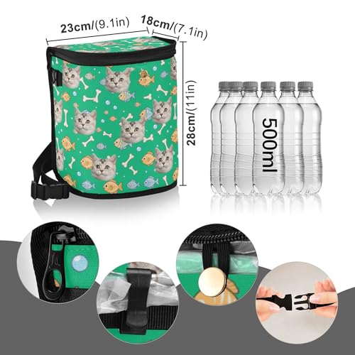 Image of Wudan Cartoon Cute Fish Custom Car Trash Bin with Lid Lid Leak Proof Trash Container for Car Interior Accessories