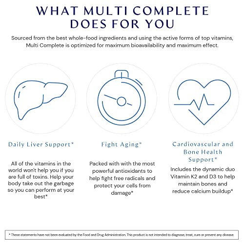 Bodyhealth Multi Complete (120 Ct) Daily Multivitamin For Men And Women With Whole Foods, Minerals, Antioxidants, Organic Green Food Concentrates, And Liver Detox Extracts, Vegan And Non Gmo #TOP5