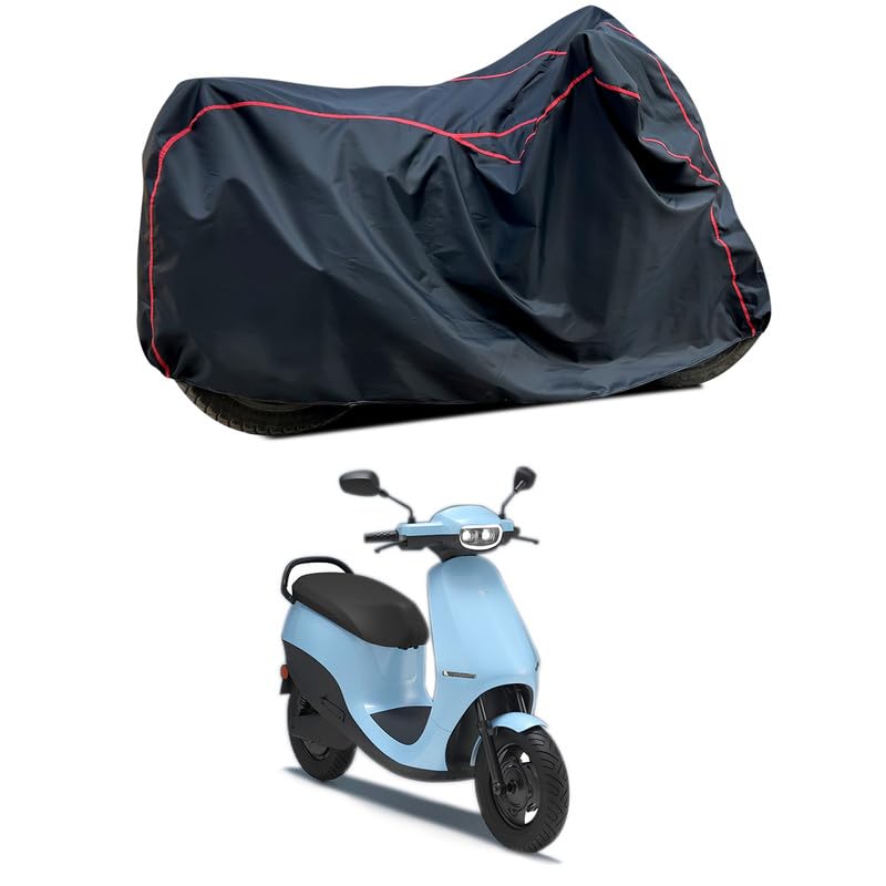 Image of Waterproof Scooter Cover Compatible with Ola S1 Air Fabric UV Protection (Black)