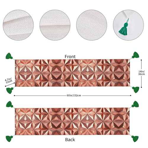 Chemin de table or rose pour sublimer votre table basse de salon