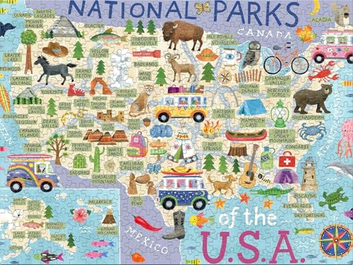Ceaco - National Parks Map - 500 Piece Jigsaw Puzzle - Thumbnail 4
