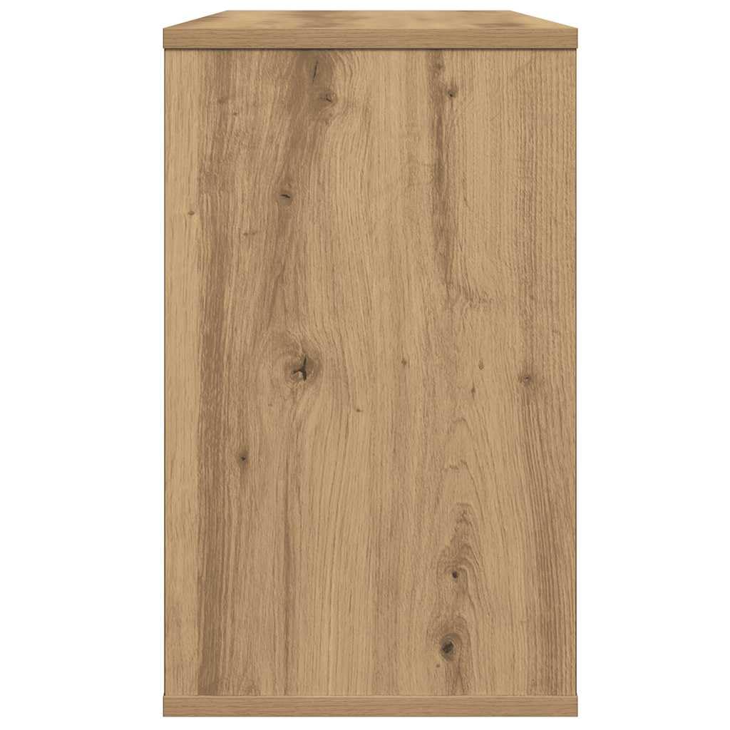 vidaXL Mobiletto Laterale Rovere Artigianale 60x30x50 cm Multistrato, armadietto Laterale, Mobile Laterale, Mobile, armadietti Laterali