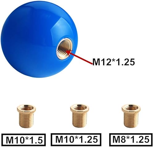Miniatura 3 de DEWHEL Fing - Pomo de cambio rápido de 5 velocidades M12x1.25 M10x1.5 M10x1.25 M10x1.25 M8x1.25 (azul)