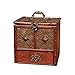 Produktbild CXJFF mini vintage massivholz antike fertige holz schmuckschatulle aufbewahrungsbox mehrzweck handgemachte schmuckschatulle desktop dressing box vintage alte halskette for halskette ring schmuck aufbe