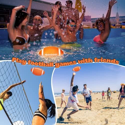 Hiboom Glow In The Dark Football, 9.25 Inches Light Up Waterproof Football, Swimming Pool Diving Toys For Under Water Game, Outdoor Footballs For Beach Games And Water Sports Pool Part #TOP6