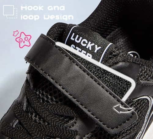 LUCKY STEP Kids Tennis Running Shoes for Children Athletic Sports Gym Lightweight Casual Walking Wide Shoes Toddler School Sneakers3