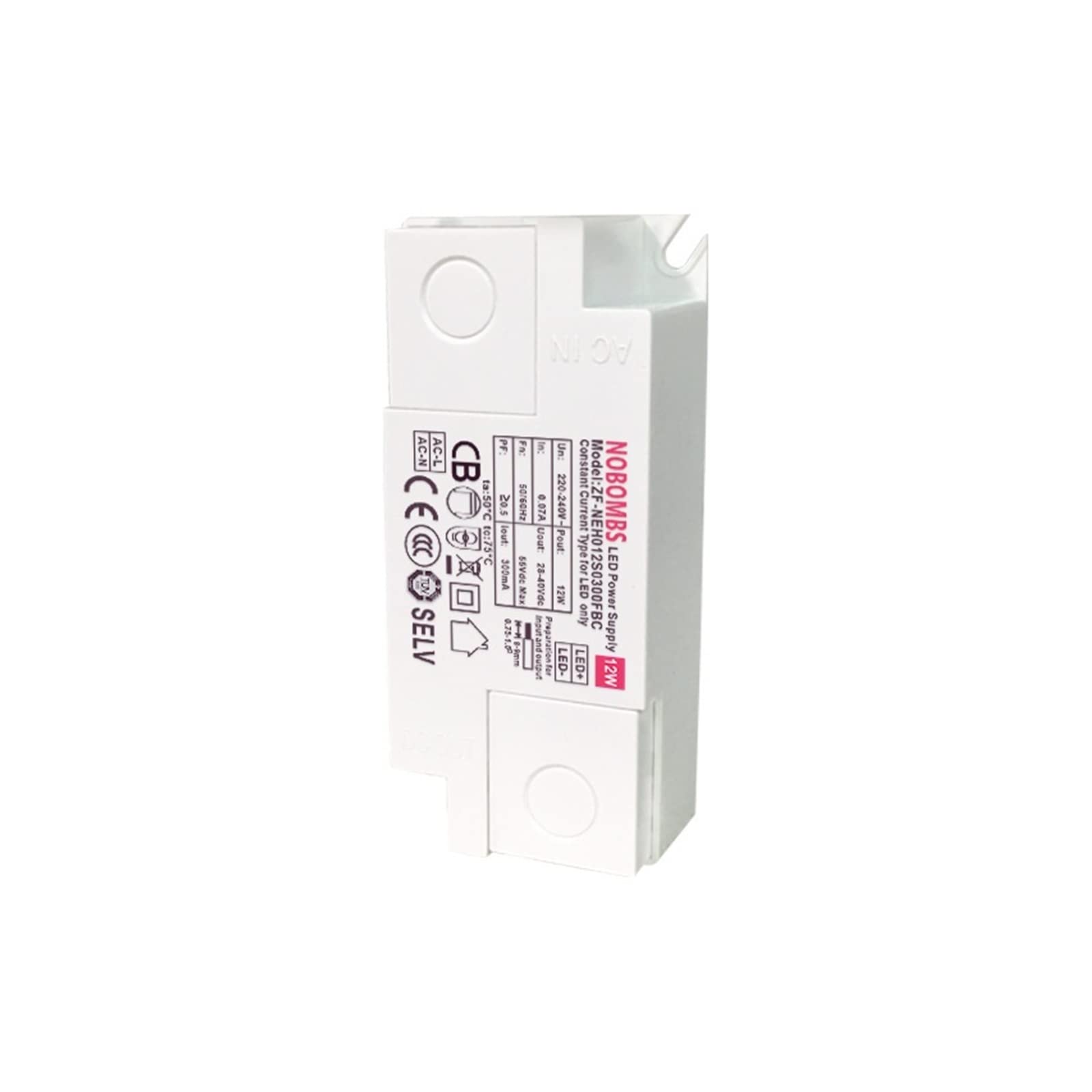 Controlador LED 12W y transformador para panel de foco de techo y downlight empotrable 1