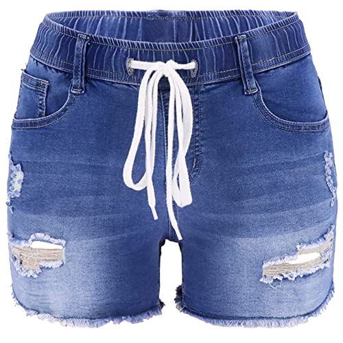 Short en jean pour femme à taille haute extensible résolvant l'inconfort des shorts rigides