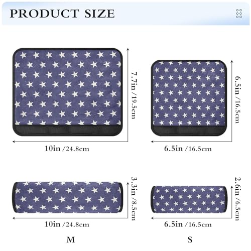 Image of Seat Belt Cover Pad 2 Pcs Soft Seat Strap Cover Cute Protector Support Head Neck Shoulder for Car Seats High Chair Backpack (10x7.7in) Star