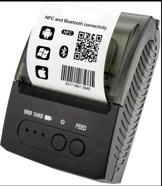 GZGYNADAST Bluetooth Receipt Printer, Portable 58mm Mini Thermal Pos Printer, Wireless 2 inch Handheld Mobile Thermal Receipt Printer,Compatible with Android/Windows,NOT for iOS/ipad/MAC