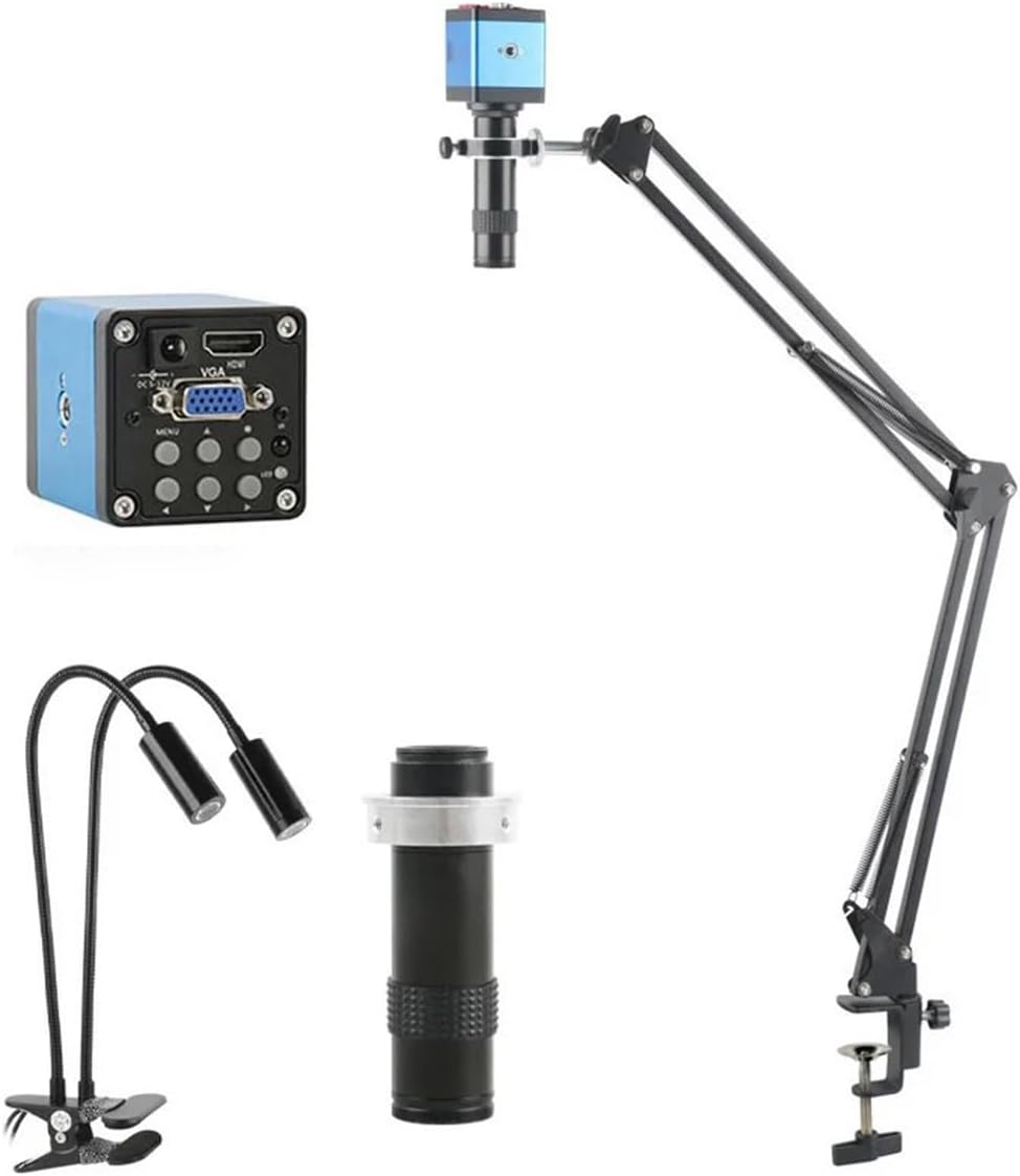 顕微鏡観察 55MP 4K USB デジタルビデオ単眼顕微鏡カメラ連続ズーム 130X C マウント(VGA Camera)