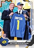 2026 Topps Now Ty Simpson #TSIM Rams 13th Overall 2026 NFL Draft Selection Los Angeles Rams Rookie RC Football Card