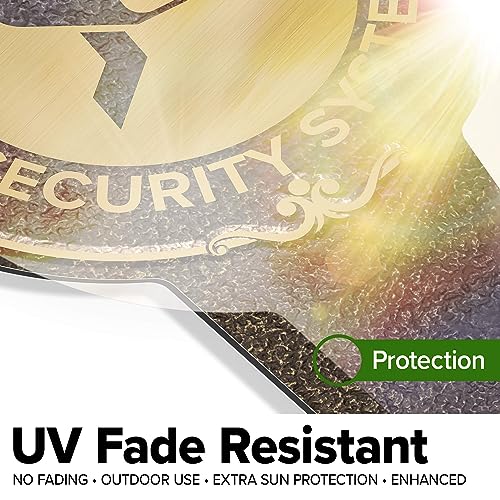 Image of 24-Hour, Video Security System Sign, 11x21, Heavy Duty Integrated Ground Stakes, Indoor /Outdoor Use, Rust Free Aluminum Composite, Made in USA by My Sign center