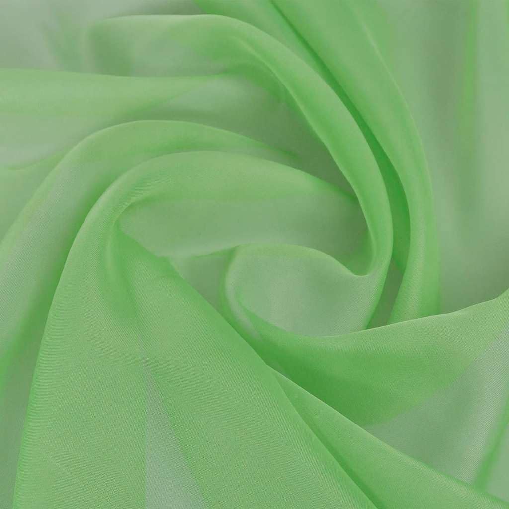 Tessuto voile 1,45 x 20 m verde per tende decorazione matrimonio