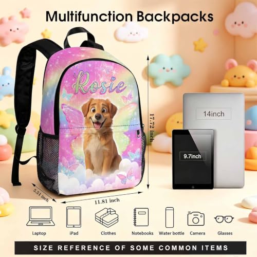 Image of Custom Backpack for Girl Kids Personalized Backpacks Set Back to School