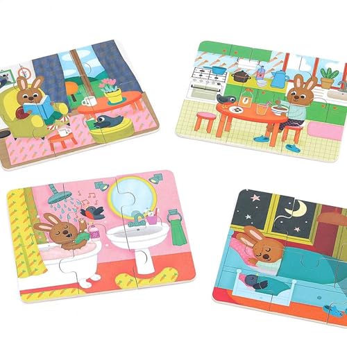 Puzzle La casa Vilac que estimula la motricidad fina infantil 6