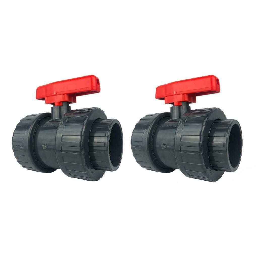 Robinet vanne PVC 40 mm à double connexion étanche pour filtration de piscine