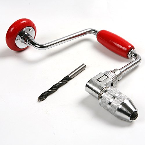 Atoplee Woodworking Hand Drill Reversible Ratchet Brace (Clamping range: 4 to 13mm)