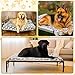 Klyyo Clyro Elevated Dog Bed Cover Outdoor Dog Cot Replacement Cover for Large Crate Bed 42 x 30 Inch Warm Thermal Pet Pad Mat with Corner Straps Reversible Fleece Puppy Crate Kennel Mat