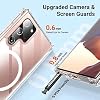 PingGoo Clear Magnetic Phone Case for Samsung Galaxy S21 FE Compatible with MagSafe, Soft Silicone TPU Bumper Cover Slim Fit Hard Back Shockproof Anti-Yellow Case Cover for Samsung Galaxy S21 FE - Thumbnail Image 3