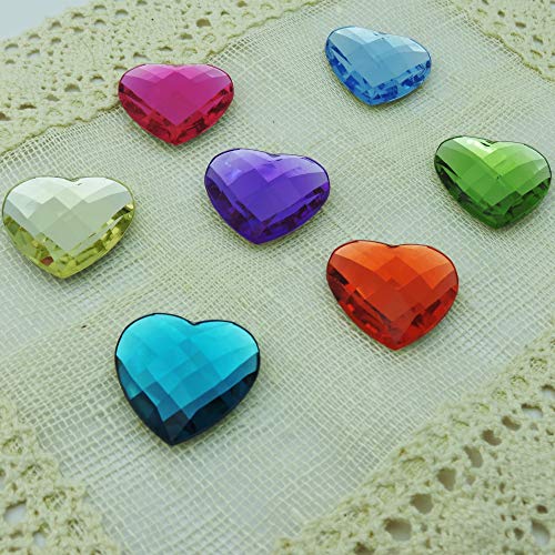 Colorful Heart Magnets 7-Pack – Cute Board Locker Whiteboard Fridge Decorative Magnets - Small Gift For Girls Kids Women Mom Daughter - Pretty Wedding Decoration - Magnetic V-Day Heart Decor For Home #TOP3