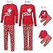 K-youth Ropa de Casa Familia Conjunto de Pijamas Familiares Unisexo Papá Noel...