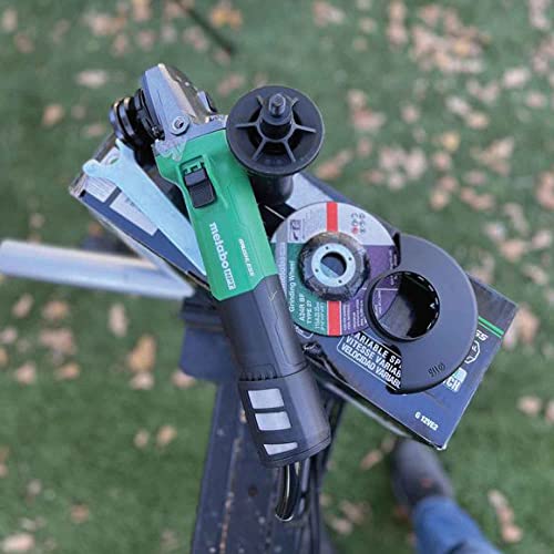 Metabo Hpt Angle Grinder | 4-1/2-Inch | 12 Amp | Ac Brushless Motor | Variable Speed | 3-Position Side Handle | G12Ve2 #TOP4