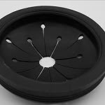 Garbage Disposal Sink Baffle Collar 2Pcs Black Splash Guard Seal for Kitchen Waste Grinder Parts
