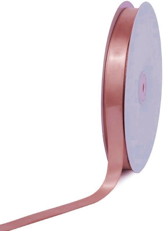 Ben Collection 5/8 X 100 Yard Single Faced Satin Ribbon Art & Sewing Party Favor (Dusty Rose)