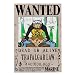 juice-ma One Piece Wanted Luffy Classic Cartoon Poster Kraft Paper Poster Retro...