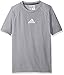 adidas Big Boys' Climalite Short Sleeve Graphic Tee, Medium Grey Heather, Small/8
