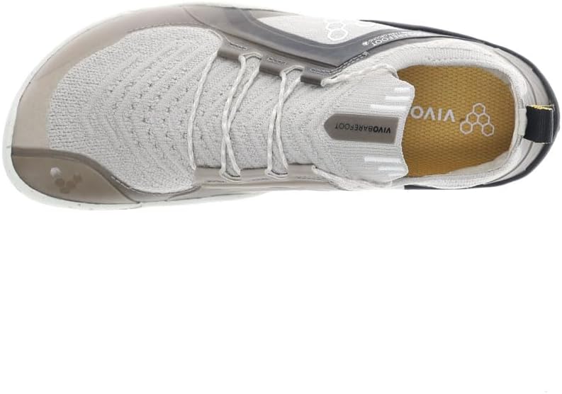 Vivobarefoot Womens Primus Trail Knit Firm Ground Running Sneakers Shoes - Brown, Grey - Size 39 M