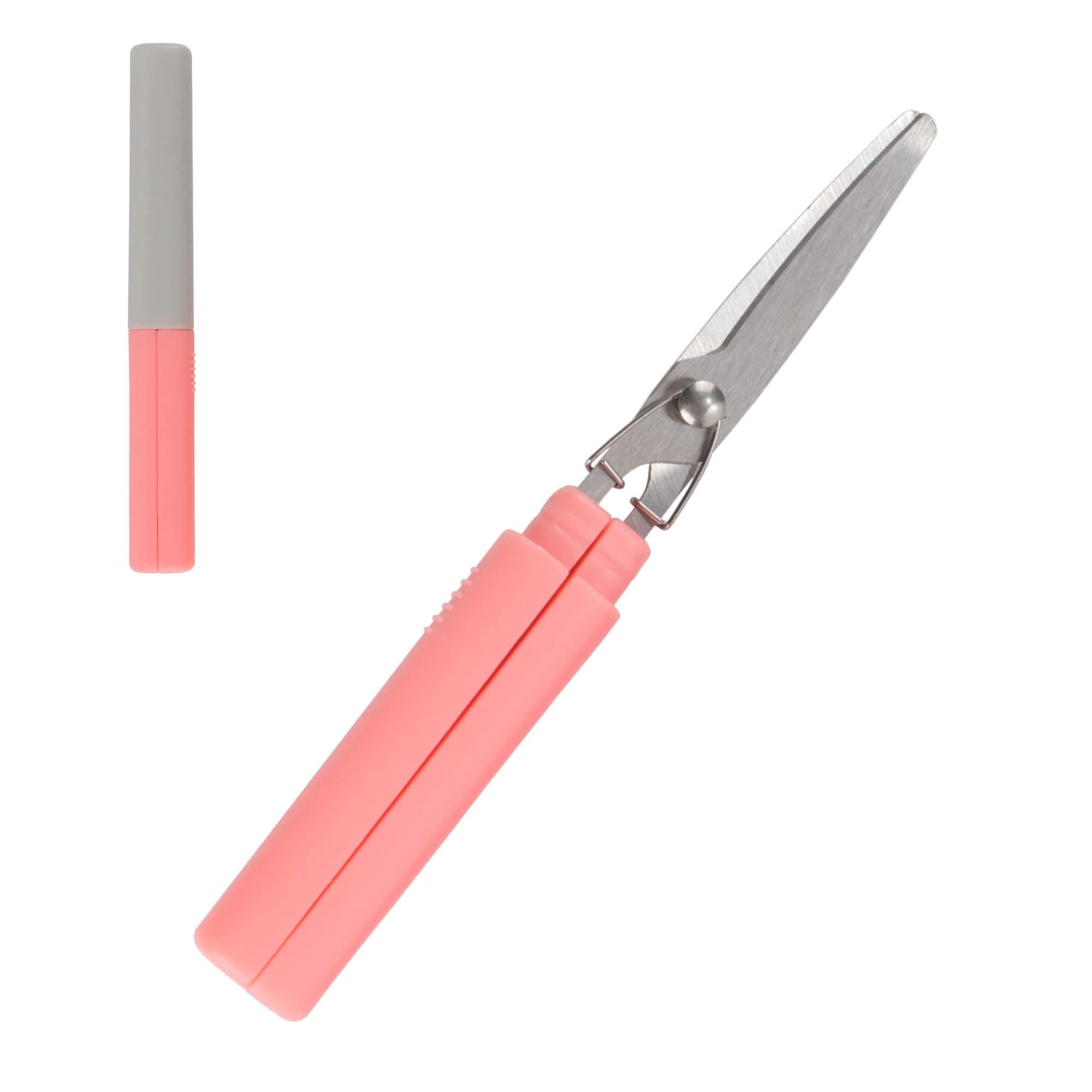 Forbici Pieghevoli Mini Rosa Portatili: Taglierina Da Viaggio Per Carta E Corda, Cancelleria Compatta Push-Pull Per Ufficio E Artigianato