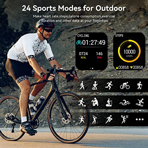 image for ZUKYFIT Smart Watch for Men,50 Days Standby Time Smart Watch for iPhon