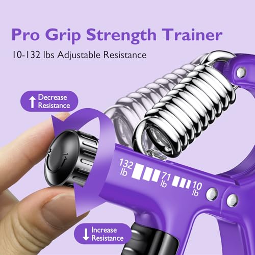 Image of FitBeast Grip Strengthener Forearm Strengthener, Adjustable Hand Grip Strengthener for Strength Training & Rehabilitation, 10-132 lbs Resistance, Ideal for Athletes and Physical Therapy (1 Piece)