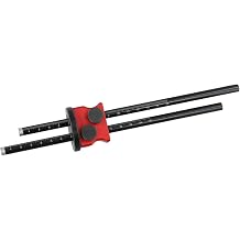 Double Head Wheel Marking Gauge Scriber Ruler for Woodworking - Precision Line Drawing Tool with Metric for imperial Scales - 223mm Aluminum Alloy Layout Aid