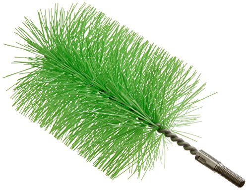 Maya Professional Tools 10778-5 Rohrbürste mit Gewinde für Stiel, FBK/Lebensmittelhygiene, 80 mm x 100 mm x 160 mm, Grün