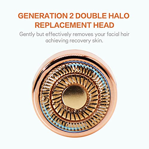 4 Count Facial Hair Remover Replacement Heads With 1 Cleaning Brush, For Flawless Finishing Touch Facial Hair Removal Tool For Women #TOP2