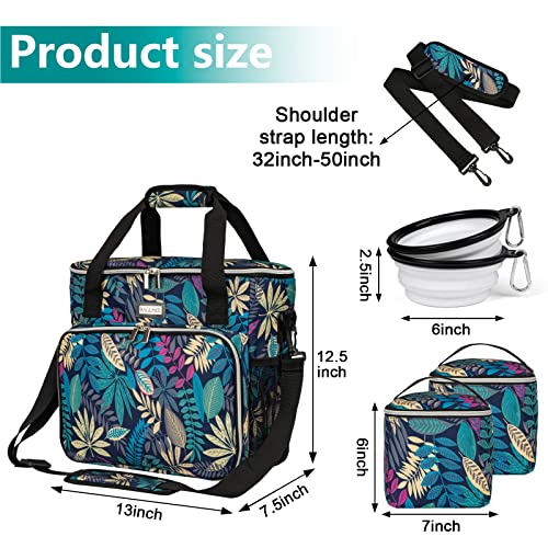 BAGLHER Dog Travel Bag, Pet Travel Bag (All Pet Travel Supplies), with 2 Pet Food Containers and 2 Collapsible Silicone Bowls; Essential Kits for Travel Hawaii - Image 4