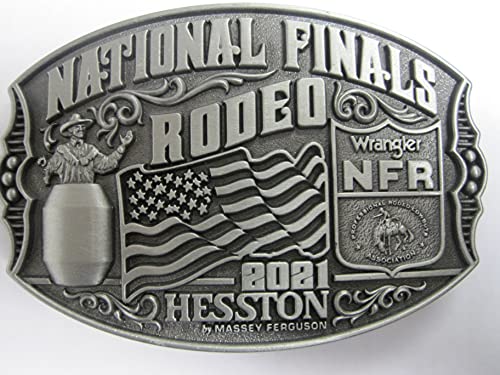Hesston 2021 National Finals Rodeo NFR Adult Belt Buckle 4 1/8