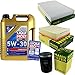 Produktbild Filter Set Inspektionspaket 5 Liter Liqui Moly Motoröl Longlife III 5W-30 MANN-FILTER Innenraumfilter Luftfilter Ölfilter