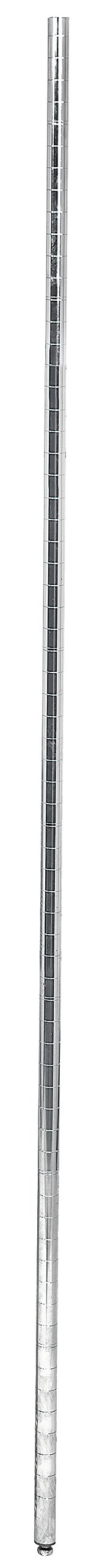 Aviditi Chrome Wire Shelving Poles, 74 Inches, for Wire Shelving Units (4 Pack)