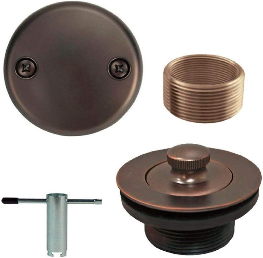 Oil Rubbed Bronze Conversion Bathtub Tub Drain Assembly Kit + Free Removal Tool