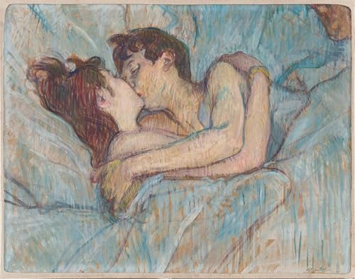 Affiche Henri De Toulouse Lautrec au lit le baiser pour grand mur