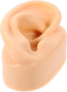 Human Ear Model Silicone Prank Prop for Learning Anatomy Realistic Left Ear Mold for Jewelry Display and Pranks Lightweight and Portable Design