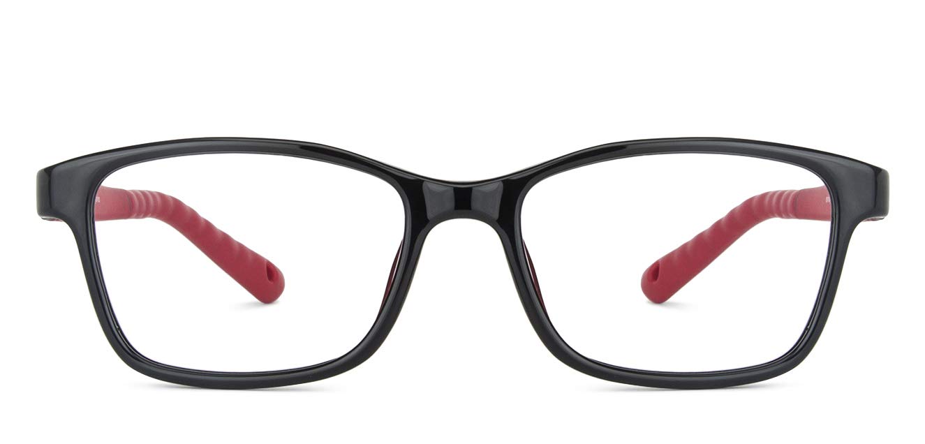 VINCENT CHASE EYEWEAR Lenskart Junior For Kids Age 8-12 yrs | Zero Power Bluecut & Antiglare Computer Eyeglasses For Eye Protection And Strain | Rectangle | LKJ E10038CE