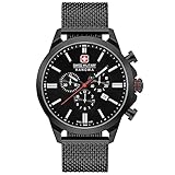 swiss military hanowa Unisex Erwachsene Analog Quarz Uhr mit Edelstahl Armband 06-3332.13.007
