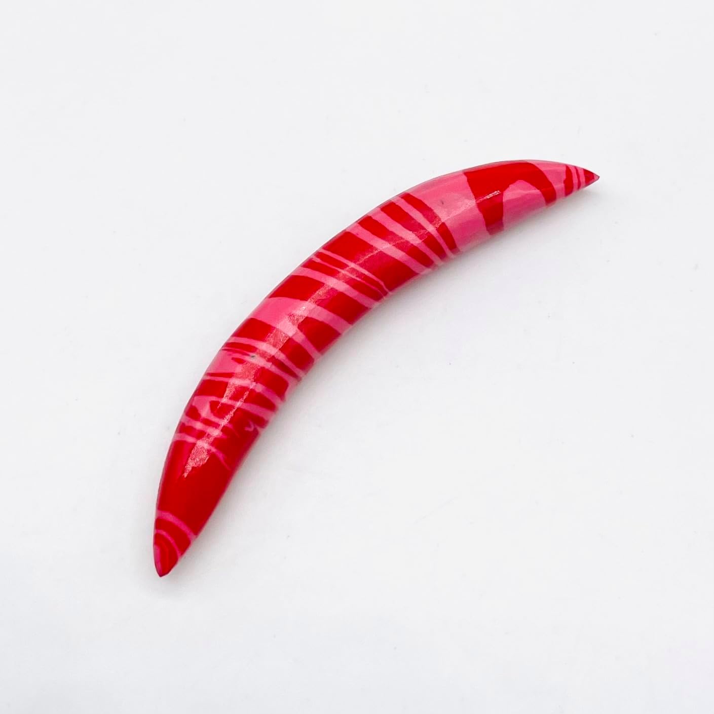 Uni Craft Red Malachite Crystal Naga Body Jewelry Nipple Ring Nose Piercing Curved Septum Tusk Pincher Gauges 14g (1.6mm) to 1/2" (12mm) Customized Size & Wholesale Also Available